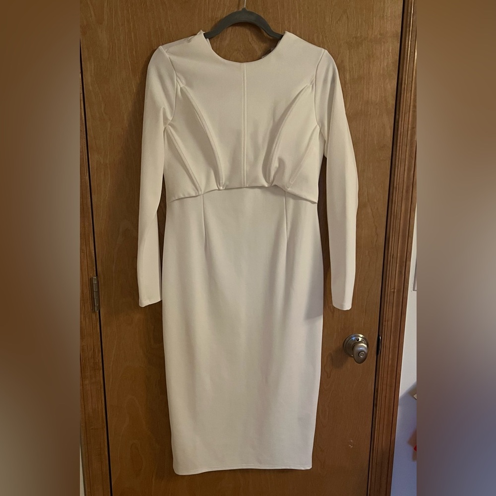 ASOS White Long Sleeve Dress - Picture 1 of 3